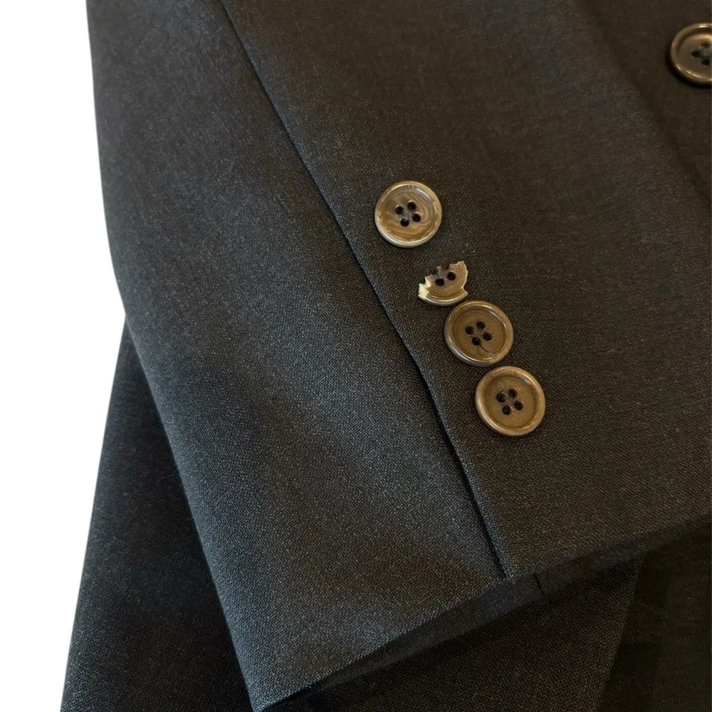 Brooks Brothers 346 Stretch Men’s 37R Gray Suit Jacket Sport Coat Blazer Modern